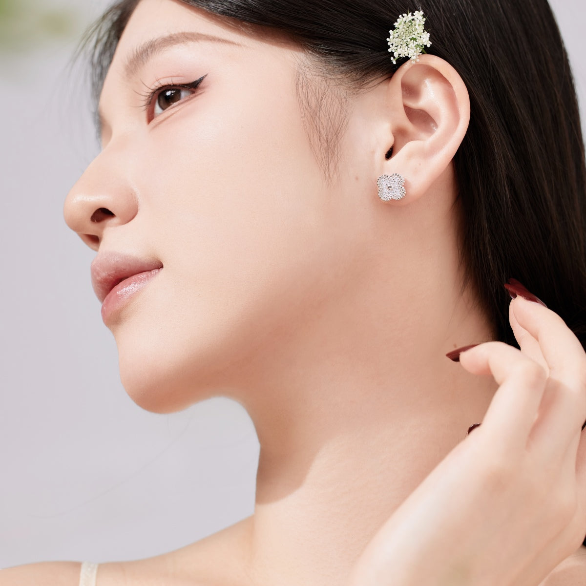 [Royal Jewelry]Four Leaf Clover Fashion Earrings