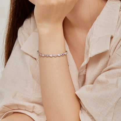 [Royal Jewelry]0.25 Carat Radiant Water Drop Shape Daily Bracelet