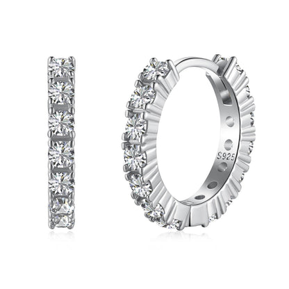 [Royal Jewelry]Radiant Colorful Round Cut Earrings