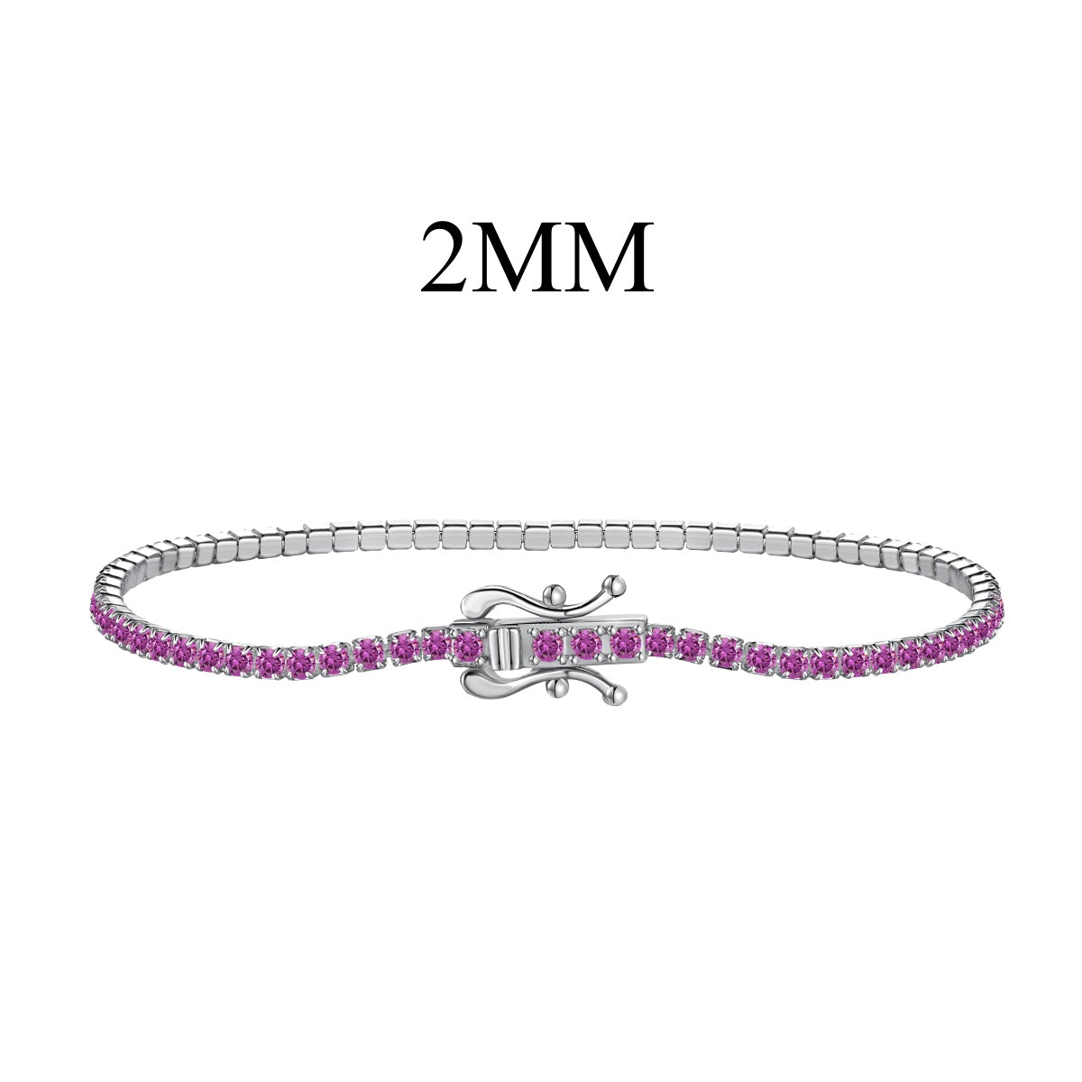 [Royal Jewelry]Radiant Colorful Round Cut Party Bracelet