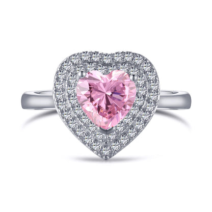 [Royal Jewelry]Delicate Ebullient Heart Shape Wedding Ring