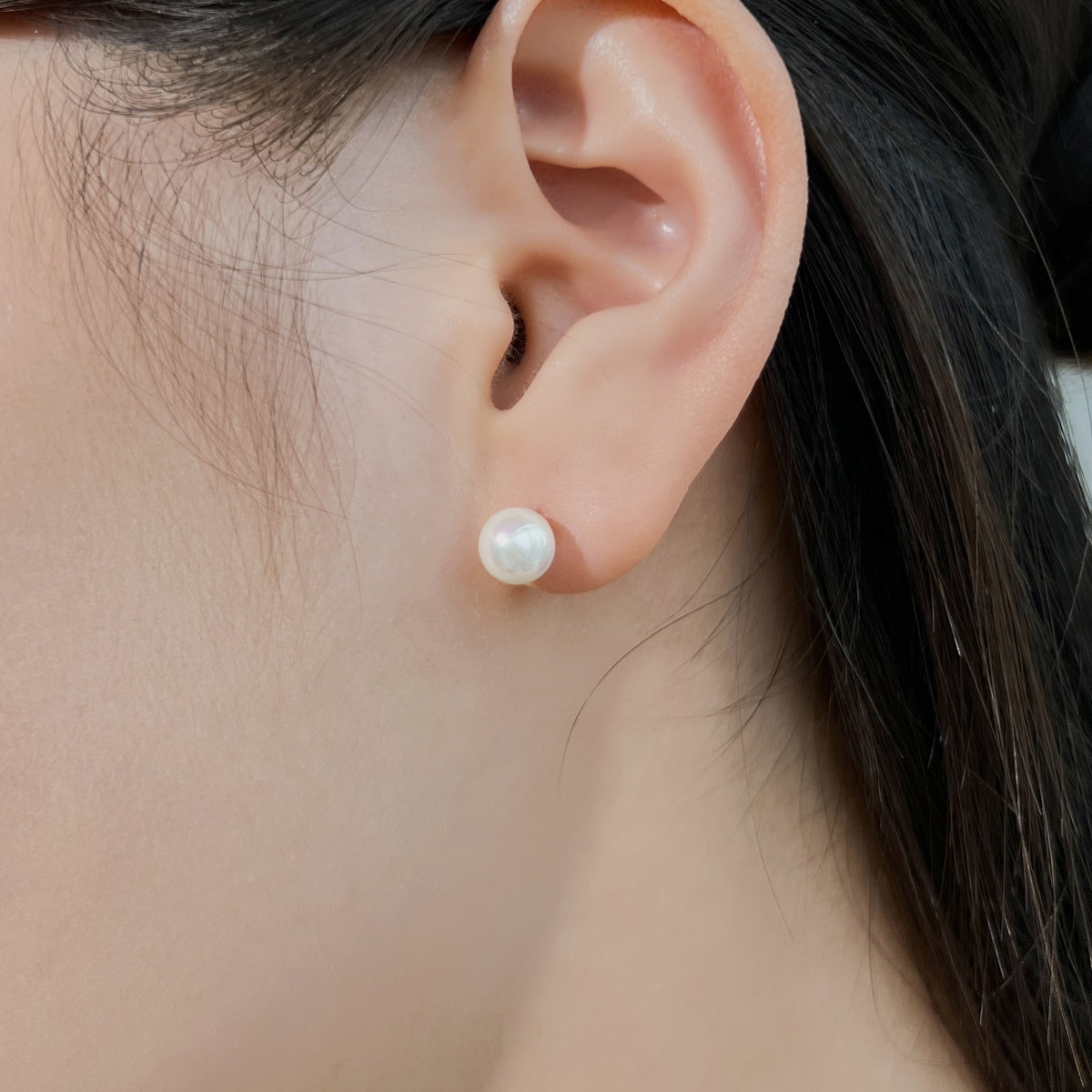 [Royal Jewelry]Delicate Pearl Earrings