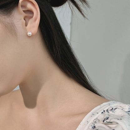 [Royal Jewelry]Delicate Pearl Earrings