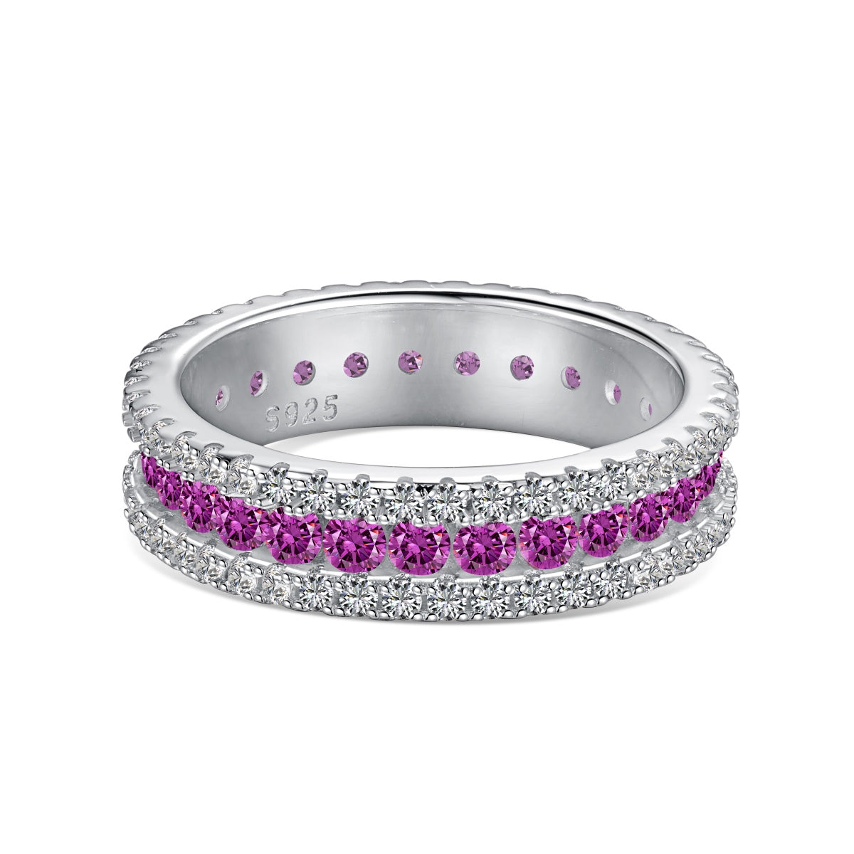 [Royal Jewelry]Delicate Colorful Round Cut Daily Ring