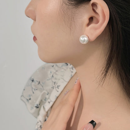 [Royal Jewelry]Delicate Pearl Earrings