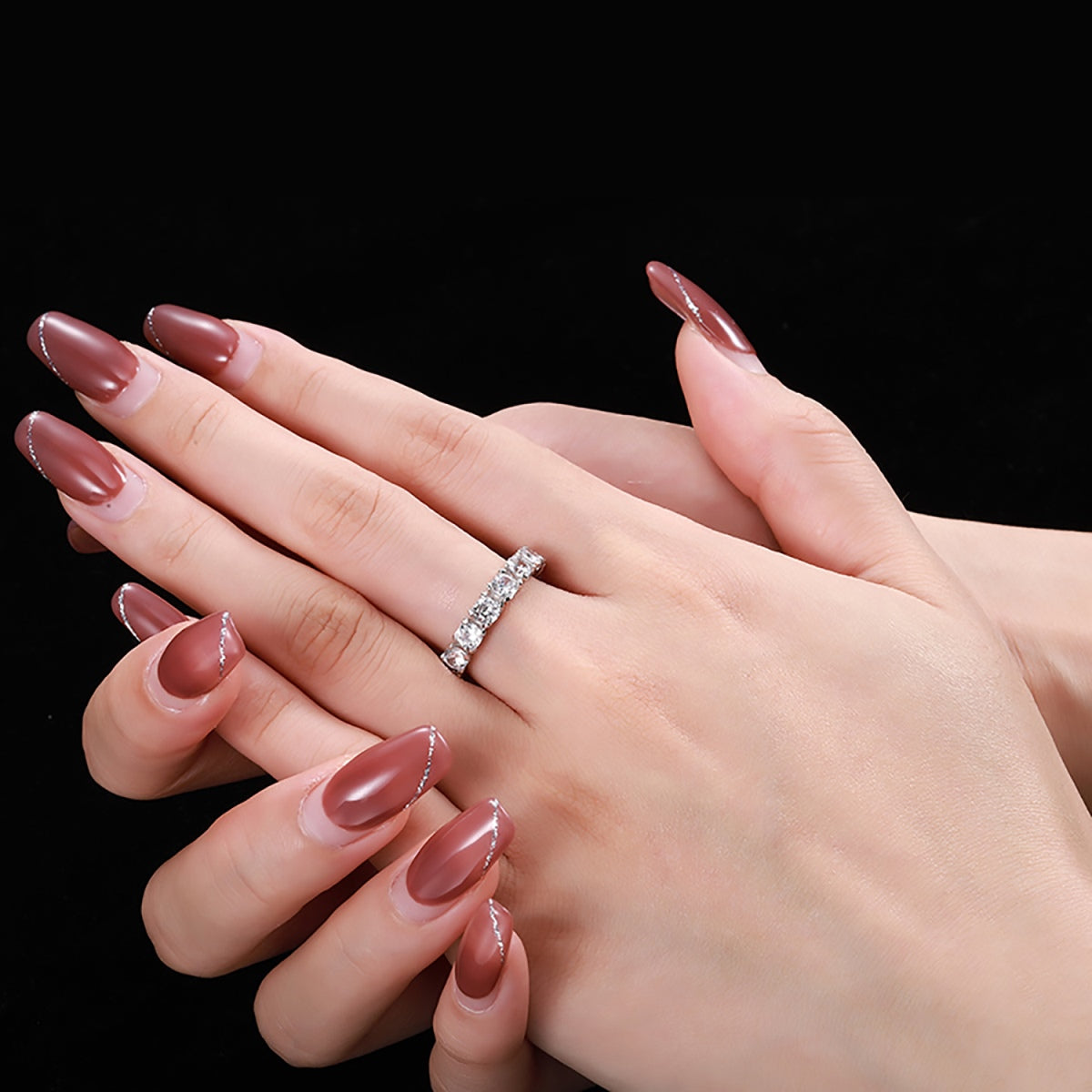 [Royal Jewelry]Eternity Round Cut Tennis Ring