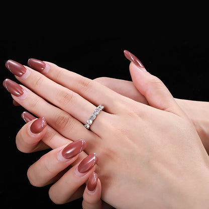 [Royal Jewelry]Eternity Round Cut Tennis Ring