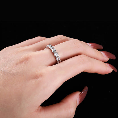 [Royal Jewelry]Eternity Round Cut Tennis Ring