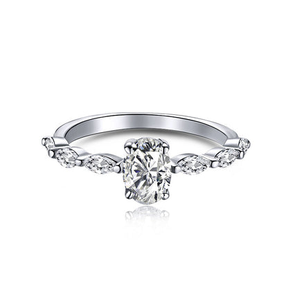 [Royal Jewelry]0.75 Carat Luxurious Vibrant Elongated Cushion Cut Daily Ring