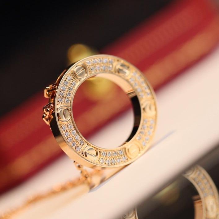 [Royal Jewelry]LOVE NECKLACE ADJUSTABLE ROSE GOLD