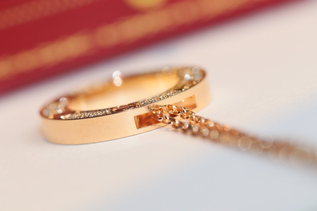 [Royal Jewelry]LOVE NECKLACE ADJUSTABLE ROSE GOLD