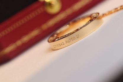 [Royal Jewelry]LOVE NECKLACE ADJUSTABLE ROSE GOLD