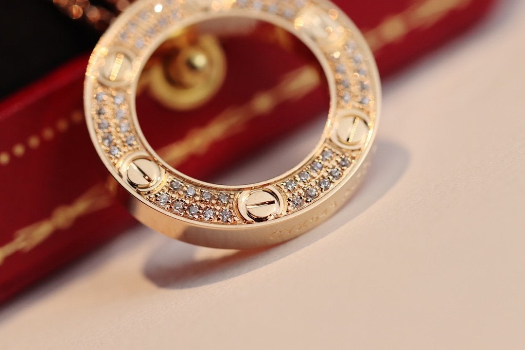 [Royal Jewelry]LOVE NECKLACE ADJUSTABLE ROSE GOLD