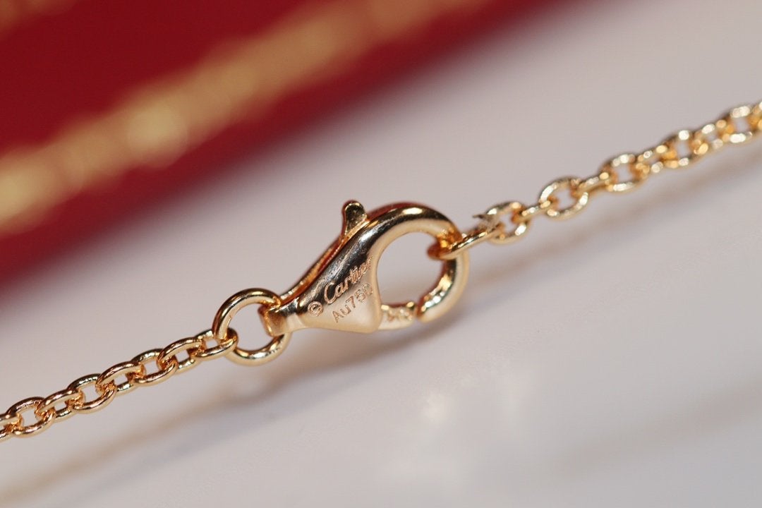 [Royal Jewelry]LOVE NECKLACE PINK GOLD AND SILVER