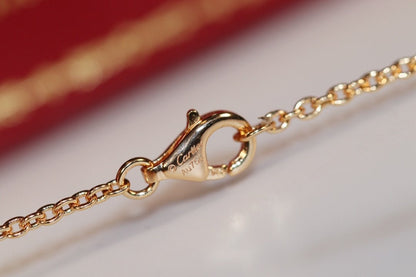 [Royal Jewelry]LOVE NECKLACE PINK GOLD AND SILVER