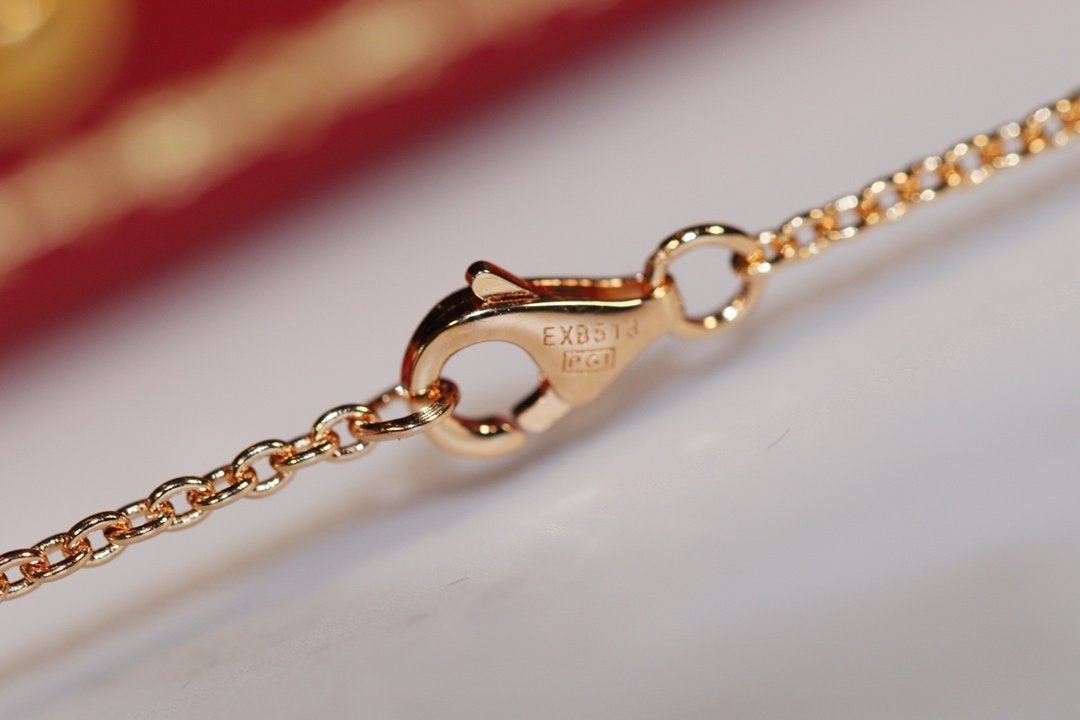 [Royal Jewelry]LOVE NECKLACE PINK GOLD AND SILVER