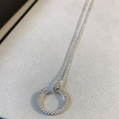 [Royal Jewelry]JUSTE NECKLACE SILVER DIAMONDS