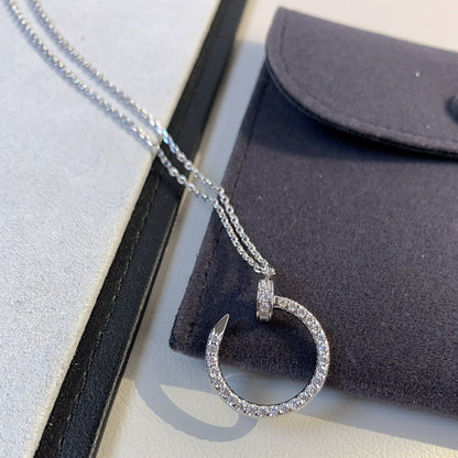 [Royal Jewelry]JUSTE NECKLACE SILVER DIAMONDS