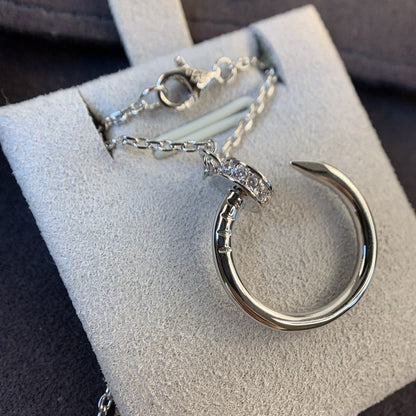 [Royal Jewelry]JUSTE NECKLACE SILVER DIAMONDS