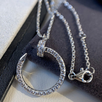 [Royal Jewelry]JUSTE NECKLACE SILVER DIAMONDS