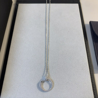 [Royal Jewelry]JUSTE NECKLACE SILVER DIAMONDS