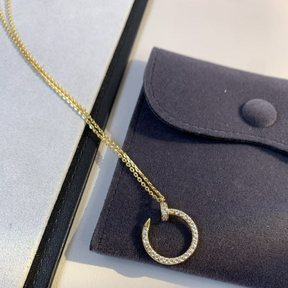 [Royal Jewelry]JUSTE NECKLACE GOLD DIAMONDS