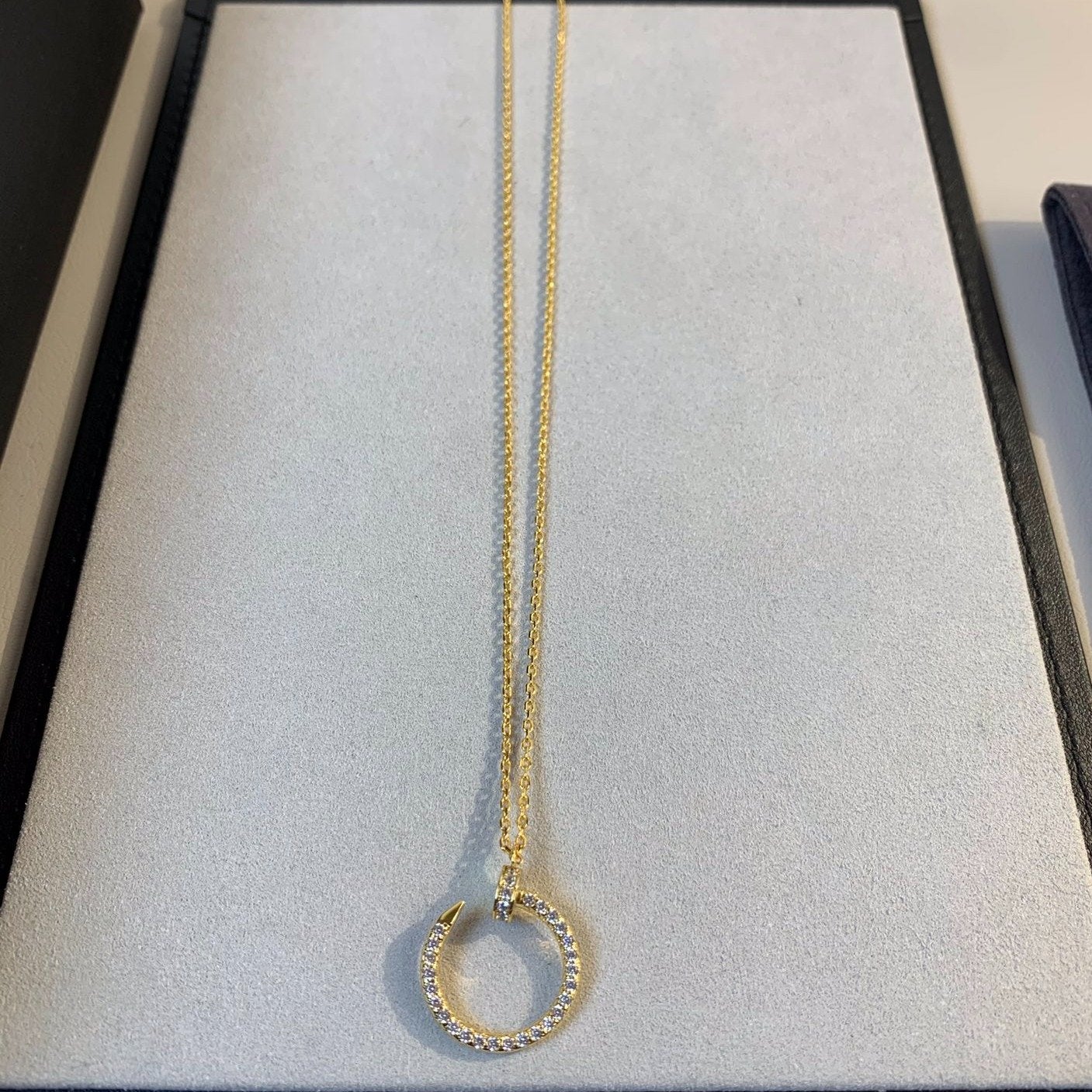 [Royal Jewelry]JUSTE NECKLACE GOLD DIAMONDS