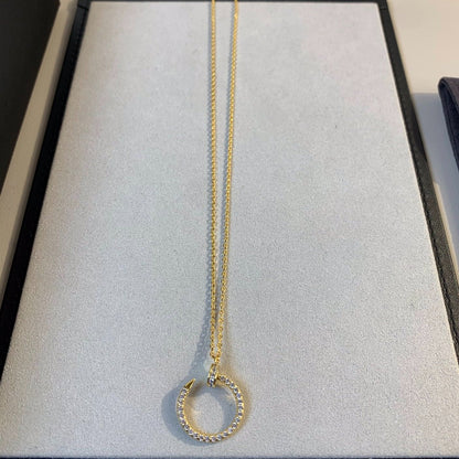 [Royal Jewelry]JUSTE NECKLACE GOLD DIAMONDS