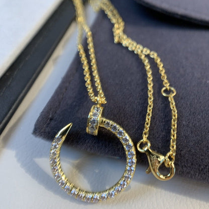 [Royal Jewelry]JUSTE NECKLACE GOLD DIAMONDS