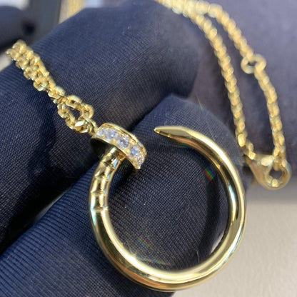 [Royal Jewelry]JUSTE NECKLACE GOLD DIAMONDS