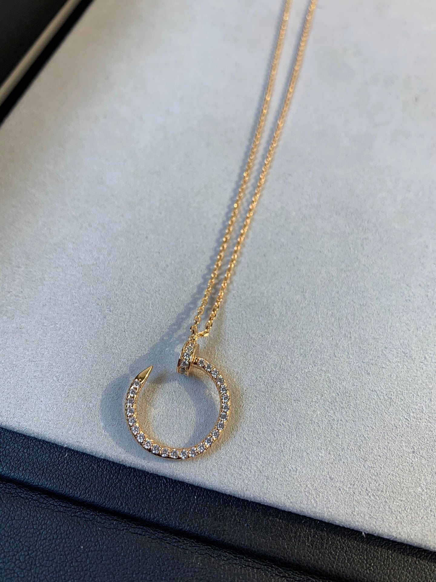[Royal Jewelry]JUSTE NECKLACE PINK GOLD DIAMONDS