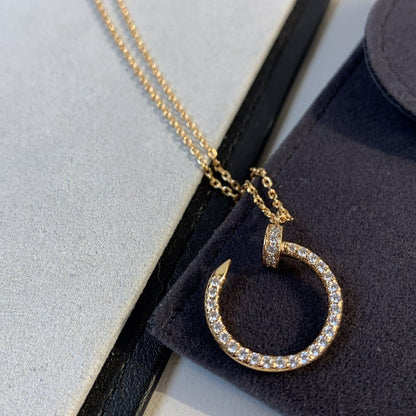 [Royal Jewelry]JUSTE NECKLACE PINK GOLD DIAMONDS