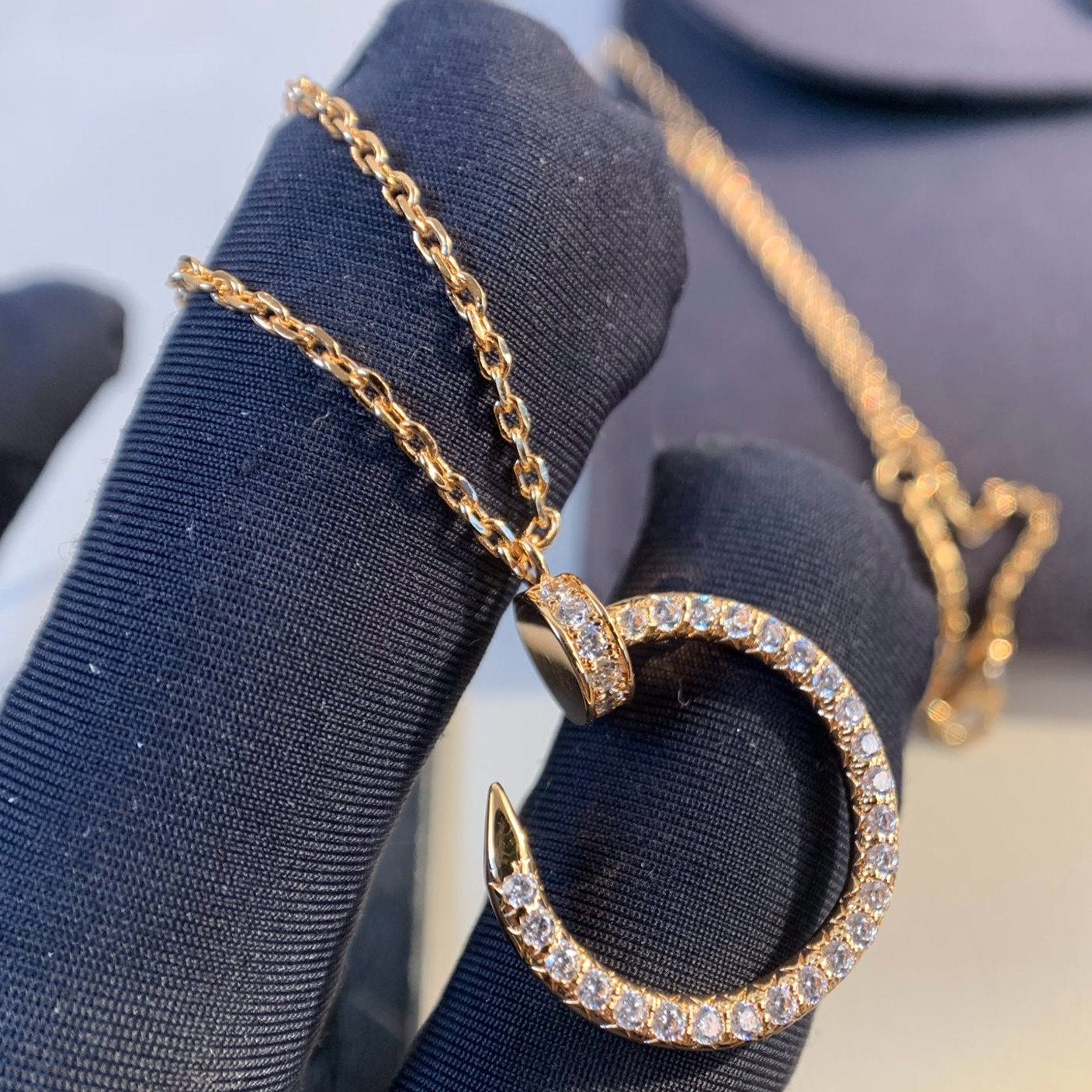 [Royal Jewelry]JUSTE NECKLACE PINK GOLD DIAMONDS