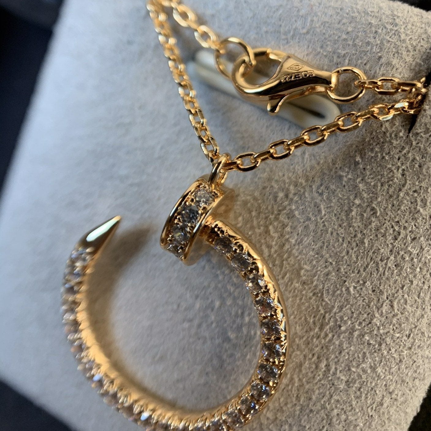 [Royal Jewelry]JUSTE NECKLACE PINK GOLD DIAMONDS
