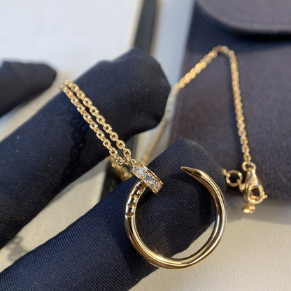 [Royal Jewelry]JUSTE NECKLACE PINK GOLD DIAMONDS