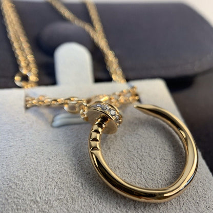 [Royal Jewelry]JUSTE NECKLACE PINK GOLD DIAMONDS