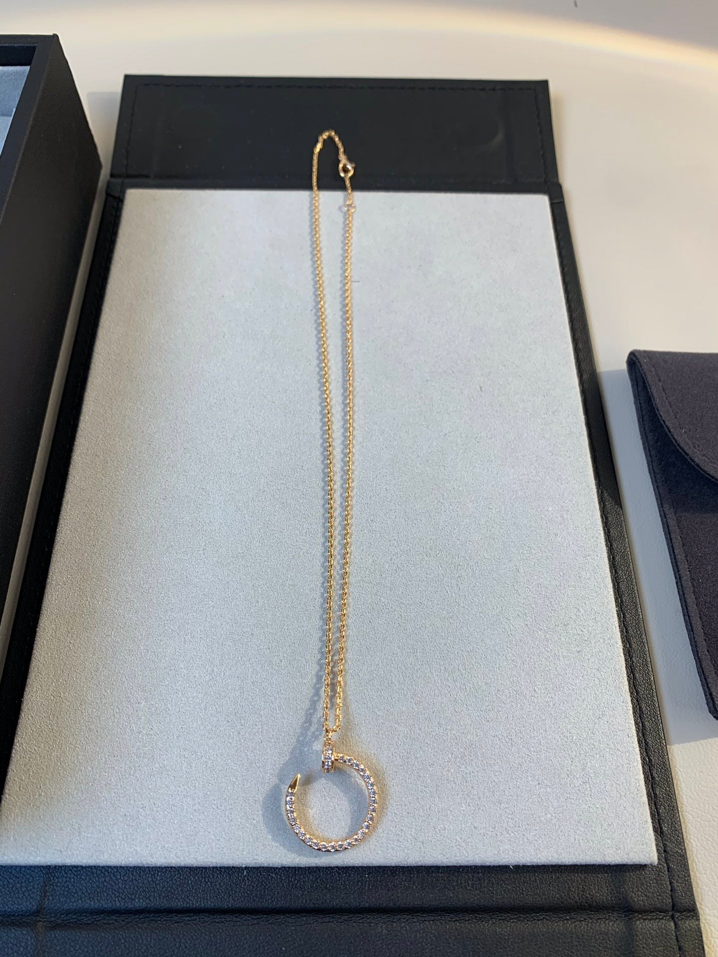 [Royal Jewelry]JUSTE NECKLACE PINK GOLD DIAMONDS