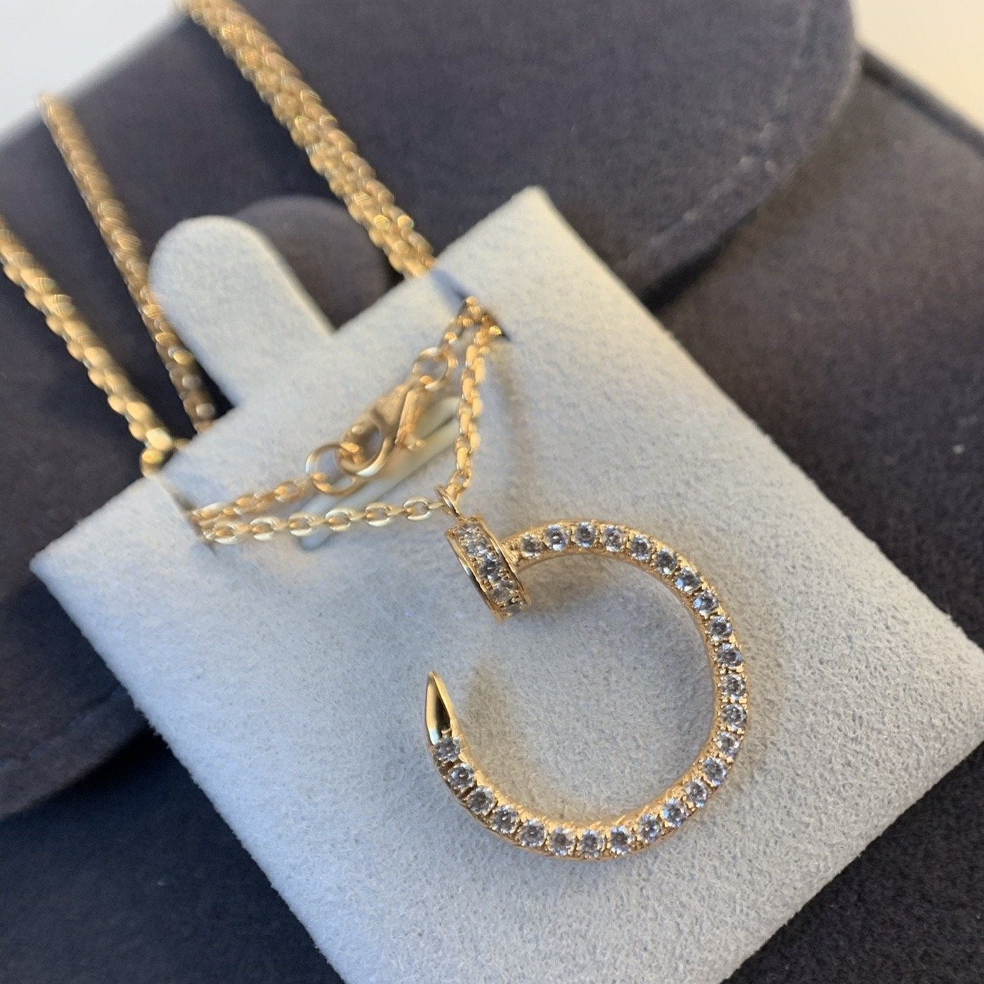 [Royal Jewelry]JUSTE NECKLACE PINK GOLD DIAMONDS