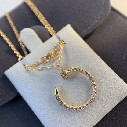 [Royal Jewelry]JUSTE NECKLACE PINK GOLD DIAMONDS