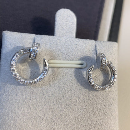 [Royal Jewelry]JUSTE EARRINGS SILVER DIAMONDS