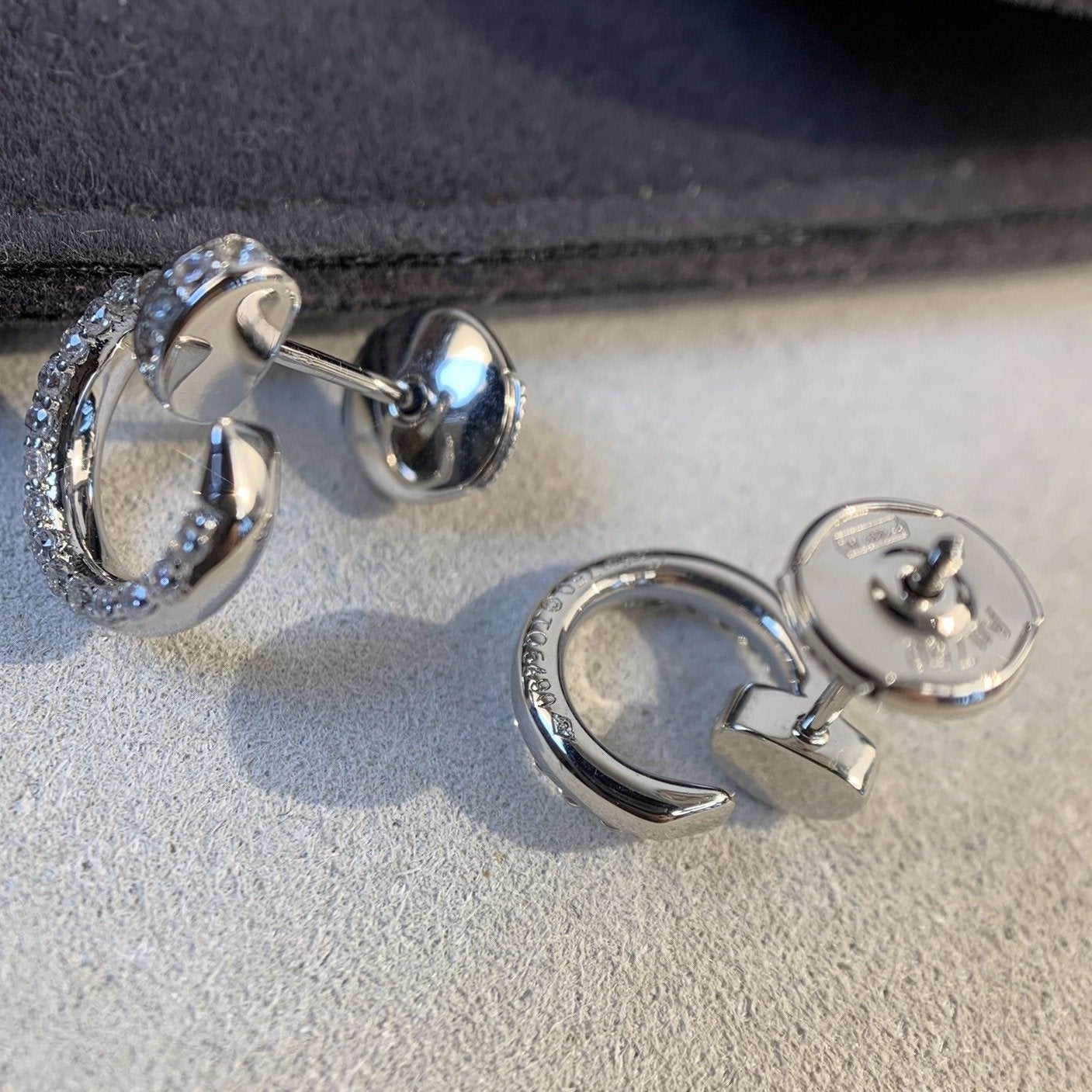 [Royal Jewelry]JUSTE EARRINGS SILVER DIAMONDS
