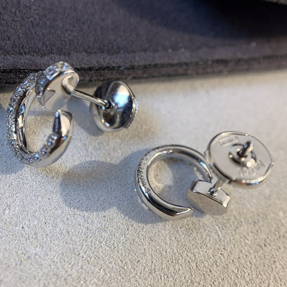 [Royal Jewelry]JUSTE EARRINGS SILVER DIAMONDS