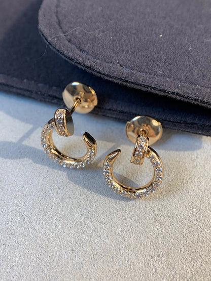 [Royal Jewelry]JUSTE EARRINGS GOLD DIAMONDS