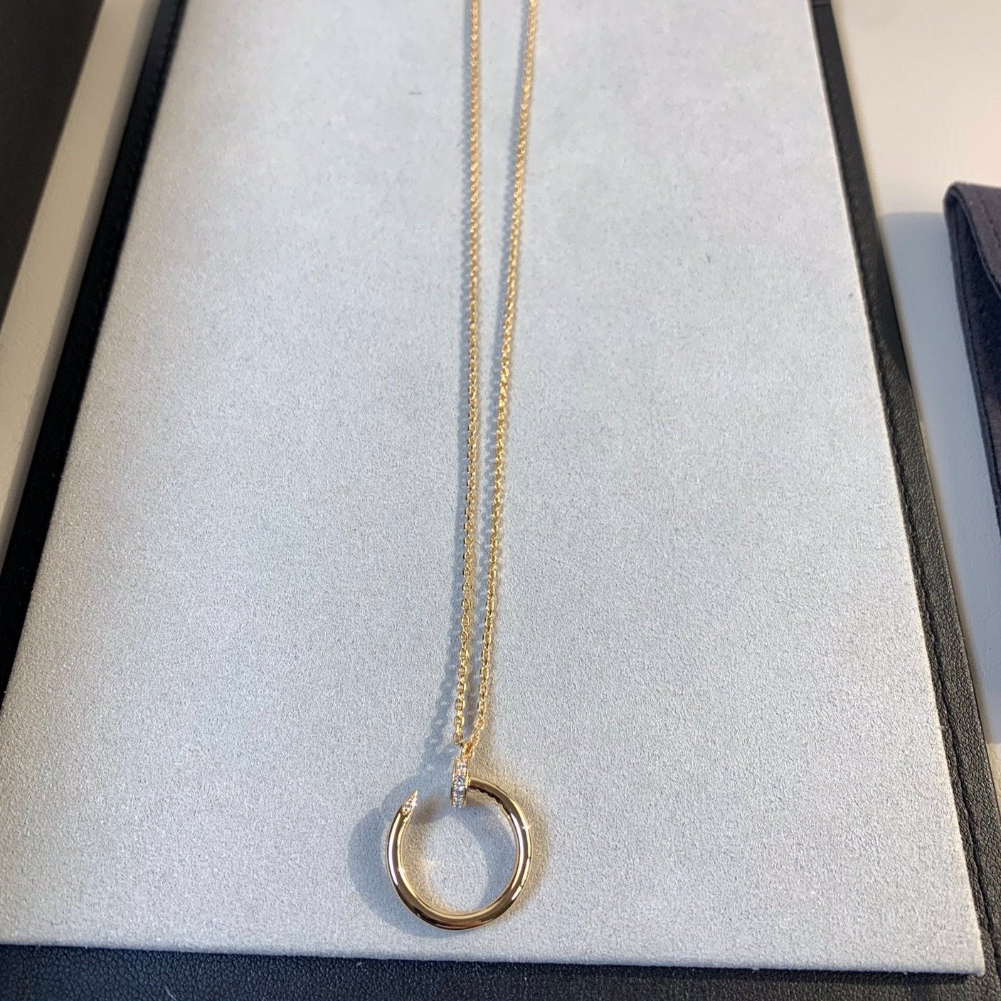 [Royal Jewelry]JUSTE NECKLACE PINK GOLD