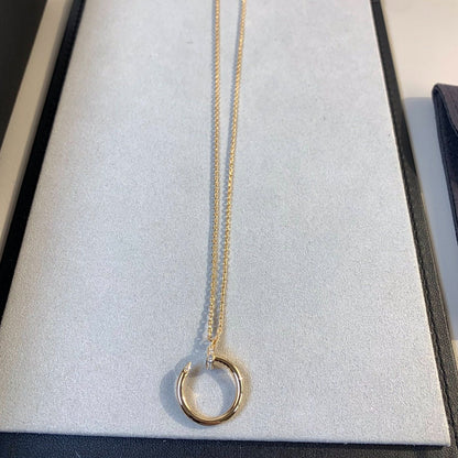 [Royal Jewelry]JUSTE NECKLACE PINK GOLD