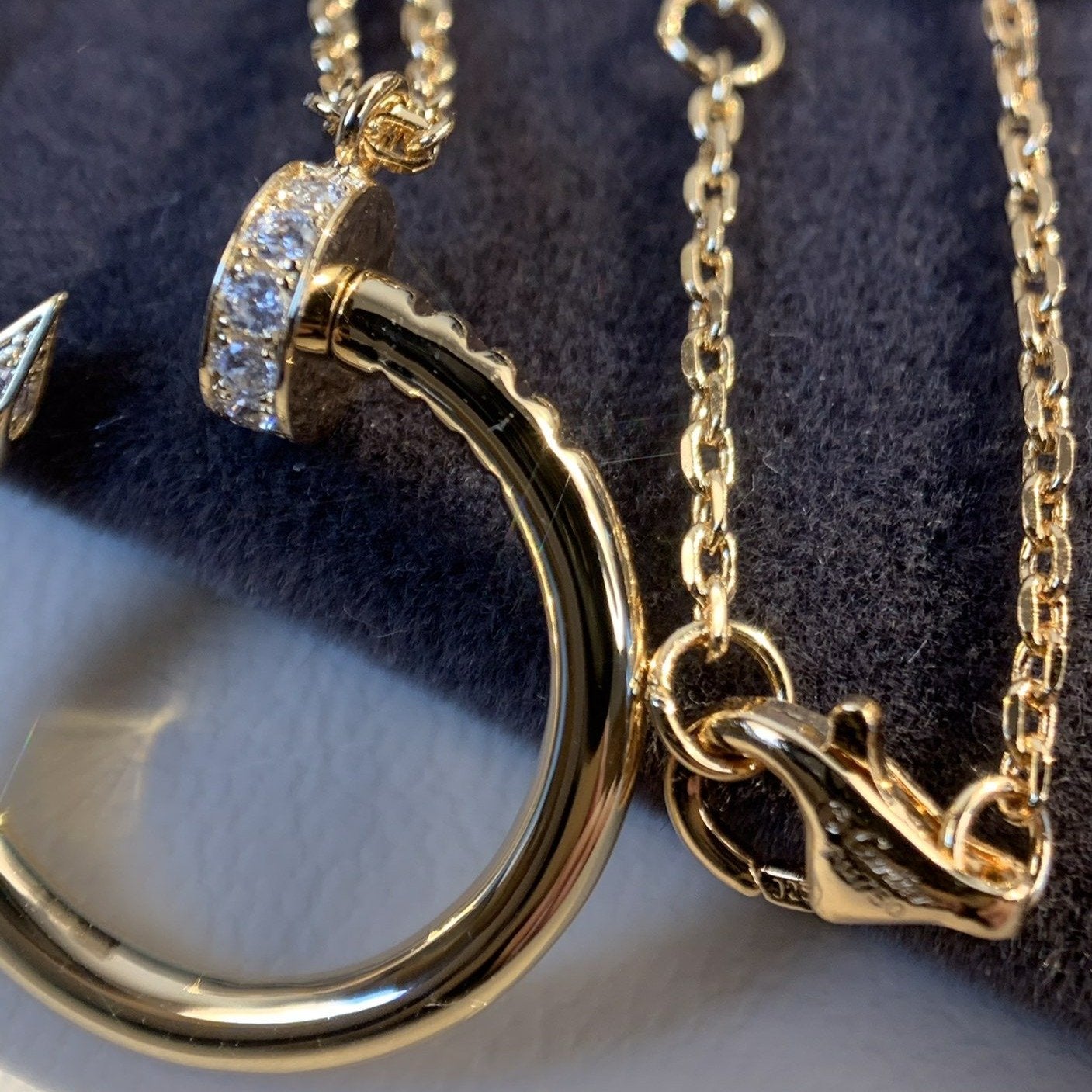 [Royal Jewelry]JUSTE NECKLACE PINK GOLD