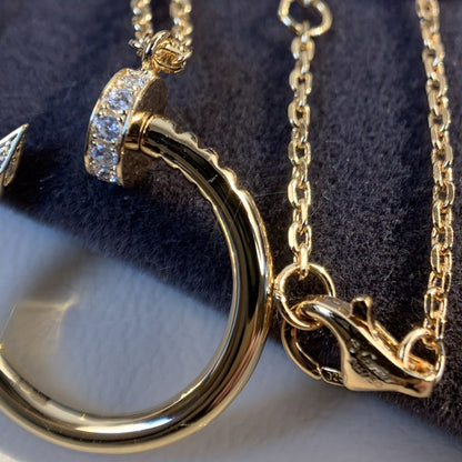 [Royal Jewelry]JUSTE NECKLACE PINK GOLD