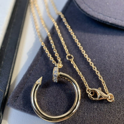 [Royal Jewelry]JUSTE NECKLACE PINK GOLD