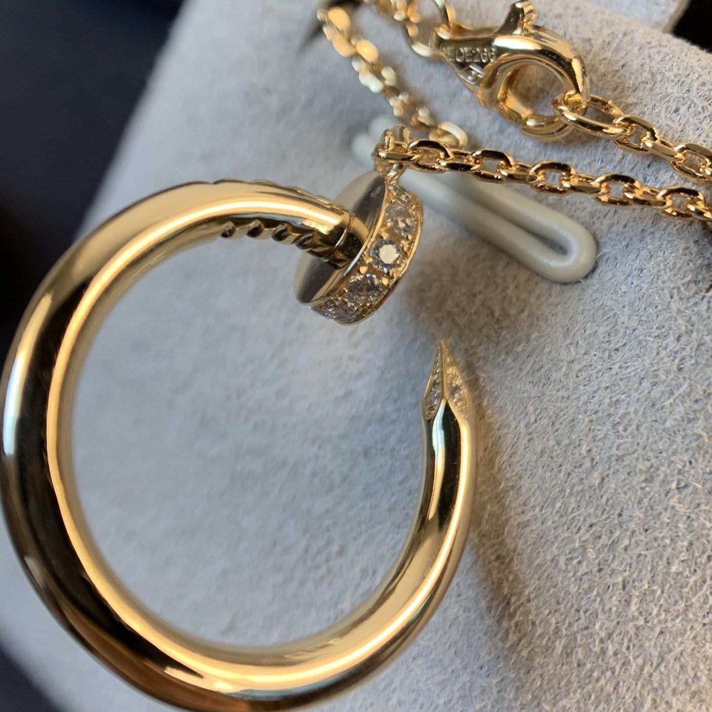 [Royal Jewelry]JUSTE NECKLACE PINK GOLD