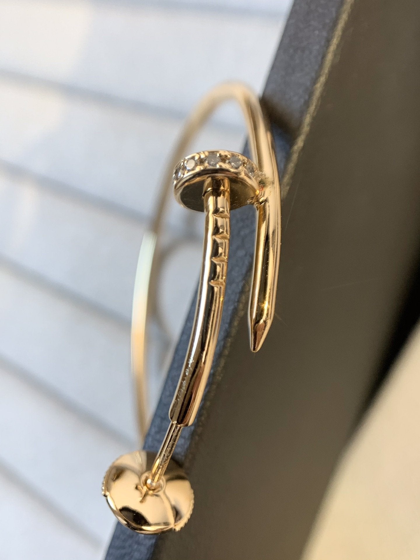 [Royal Jewelry]JUSTE EARRINGS GOLD DIAMONDS 1.8MM